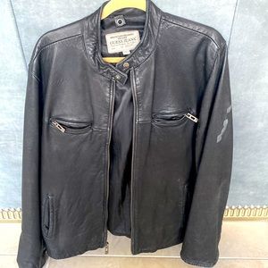 Guess leather jacket with distressed left sleeve